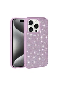 Resim halkhouse iPhone 15 Pro Max Kılıf Parlak Taşlı Tasarım Elmas Lüks Şık Kapak Silikon 