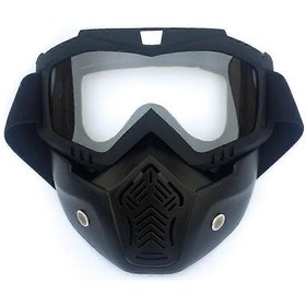 Resim Çıkarılabilir Yüz Maskesi Harley Tarzı Kask Buğu Önleyici Rüzgar Geçirmez Sürüş Güneş Gözlüğü İle Motosiklet Gözlüğü 