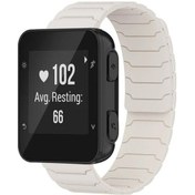 Resim Garmin Forerunner 35/30 / 35j 20mm Manyetik Silikon Saat Bandı Starlight İçin 