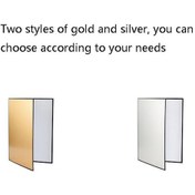 Resim Novahub 2 Adet A4 Karton Katlanır Işık Difüzör Levha, Altın Renk 