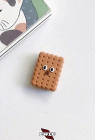 Resim EWEC Bisküvi Figürlü Sevimli Usb Kablo Koruyucu, Silikon Şarj Kablosu Koruyucu 