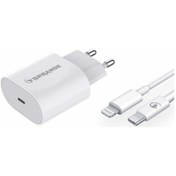 Resim İphone 11 Uyumlu Lightning P-l18 25 Hızlı Watt Şarj Aleti 