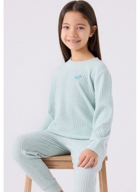 Resim Rolypoly Kız Çocuk Mavi Pijama Takımı Rp3464-c-v3 Mavi 