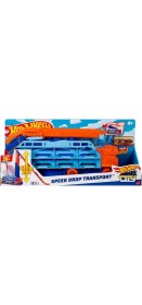 Resim Hot Wheels Hız Rampalı Tır 60 cm Pistli 20 Araç Taşıma Kapasiteli Plastik Oyuncak Araba Seti 