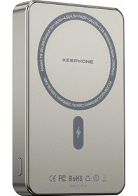 Resim Pb34 Lucci 10.000 Mah 20w Type-c 22.5w Usb Qc 15w Kablosuz Şarj Pd Magsafe Powerbank Gümüş 