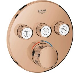 Resim Grohe Grohtherm Smartcontrol Üç Valfli Akış Kontrollü, Ankastre Termostatik Duş Bataryası - 29121DA0 