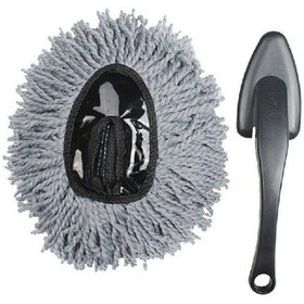 Resim Vkemall Küçük Boylu Gri Otomobil Fırça - Ultra İnce Fiber İle Cam Ve İç Mekan Temizliği, Toz Ve Parçacık Temizleyici Araç 