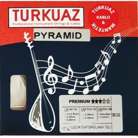 Resim Turkuaz BD320 Uzun Sap Pyramid Bağlama Teli 020 İpekli Bam SET 