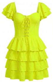 Resim Yanny Dress - 36 / Yeşil 