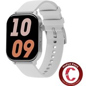 Resim Inteya HiWatch Talk 2 Amoled Ekran Gri-Kırmızı Silikon Kayışlı Akıllı Saat 