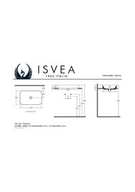 Resim Isvea Sott’Aqua S&S Tezgahüstü Lavabo 60 CM 10Sq50060Sv 