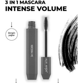 Resim Alix Avien Yoğun Siyahlık & Hacim Veren Maskara 3 In 1 Mascara 