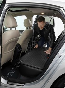 Resim Toyota Corolla 2000-2007 Hatchback Ön Arka Set Koltuk Minderi, Siyah Deri Siyah Dikis 