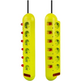 Resim harry 6'LI 1.5 METRE KABLOLU LED GÖSTERGELİ AKIM KORUMA ÇOCUK AYRI ANAHTARLI KORUMA 250 VOLT 