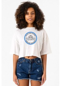 Resim Breaking Bad A1a Car Wash Beyaz Kırçıllı Kadın Crop Tshirt Beyaz 