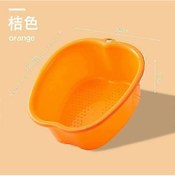 Resim Ayak Bakımı Ve Portakal Suyu Banyosu İçin Masajlı Ayak Banyosu Küveti 