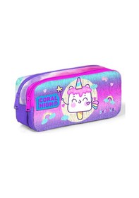 Resim Coral High Mor Pembe Dondurma Unicorn Kız Çocuk Beslenme Çantası Seti 