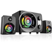Resim Rampage Rms-g8 2 1 25w Bluetooth Usb-sd-fm Rainbow Siyah Led Işıklı Gaming Speaker 
