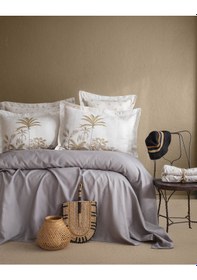 Resim Çift Kişilik Noble Gri Bambu Pike Takımı Gri 