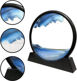 Resim Kanonik Education Dekoratif Sulu Kum Saati Ofis Masa Üstü Ev Yuvarlak Kum Saati 