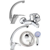 Resim 4'Lü Mix Banyo Lavabo , Eviye Batarya Seti Ve Duş Seti Diğer 