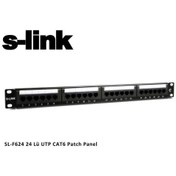 Resim S-LINK SL-F624 19" 24'lü UTP CAT6 Patch Panel 