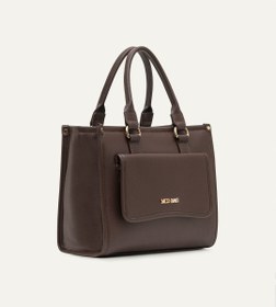 Resim Milena Kahverengi E. Deri Bebek Çantası 