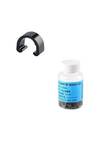 Resim Bisiklet Kablo/hortum Klipsi - Toopre, C-klips, Alüminyum, Siyah, 10'lu Bisiklet Kablo Kelepçesi 