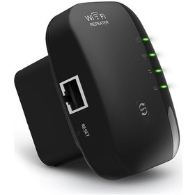 Resim Hangfox Siyah Eu Şarjlı 300mbps Wi-fi Genişletici - Kablosuz Sinyal Güçlendirici, Wps, Ap/repeater Modu, Ethernet Portu 
