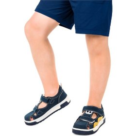 Resim Kiko Kids Erkek Çocuk Günlük Ayakkabı Arz 2321 Petrol - Sarı 