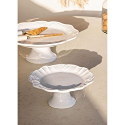 Resim Grande Pasta Kek Standı Beyaz 22x10 Cm Grd0019 