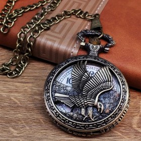 Resim Kartal Tasarımlı Köstekli Saat - Lisinya 