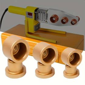 Resim 3'lü PPR Boru Kaynak Alet Seti 20/25/32mm Lokma Seti ile - Ağır Hizmet Tipi Yüksek Karbonlu Alüminyum Yapışmaz Somun Füzyon Kaynak Başlığı, Profesyonel Su Borusu Tamiri & Montajı 