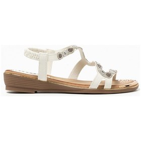 Resim Sandalet Kadın 25y122-5 By Guja Beyaz Beyaz 