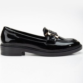 Resim Anna Ortopedik Taban Deri Loafer SIYAH RUGAN 