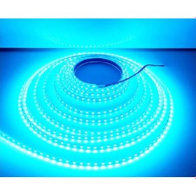 Resim 12 Volt 8 Mm 2835 Smd Turkuaz İç Mekan 120 Ledli 5 Metre Şerit Led 