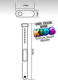 Resim EMİN ENSAR HOME Akıllı Çocuk Kol Saati Güvenli Led Su Geçirmez Silikon Dokunmatik Süper Kahraman Figürlü 