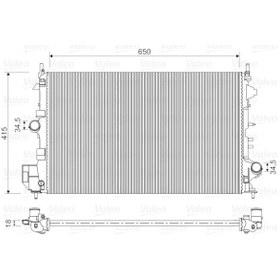 Resim VALEO 734982 Su Radyatoru ( Opel : Vectra C 1.6 Xep ) 1300283 (WC285834) 