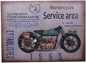 Resim Motorsiklet Tablo Pano Vintage Dekoratif Ev Ofis Hediyelik 