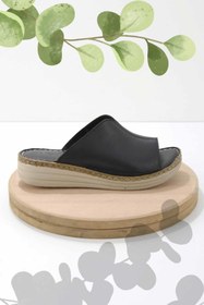 Resim Bambi Siyah Leather Kadın Terlik K04281204003 