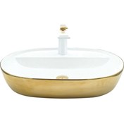 Resim Pure Concept Pure Gold White Tezgah Üstü Çanak Lavabo Gw-830 