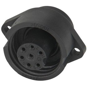 Resim Ip67 Wa22k7z 7 Pin Şase Tipi Dişi Su Geçirmez Konnektör 