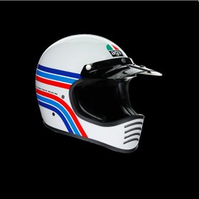 Resim Agv X101 Multi Dakar 87 Red Blue Kapalı Kask 