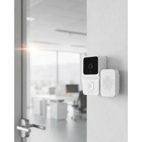 Resim TKÇ Akıllı Ev Uyumlu Kapı Zili 800MAH Bataryalı Gece Görüşlü 