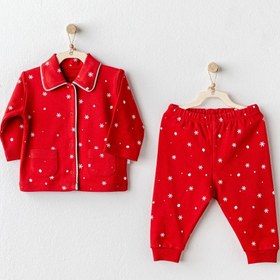 Resim Andywawa Kız Bebek Pijama Takımı 2'li Set - Happy Newyear Kırmızı - Kırmızı / 12-18 Ay 