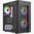 Resim Aerocool-AE HEXFR 500 Hexform 500W 3x120mm FRGB USB 3.0 Mini Tower Kasa 