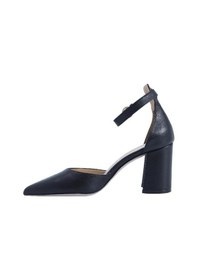 Resim Poletto Hakiki Deri Sıyah-altın Ayakkabı Stiletto 9839 60 V2-2421 Siyah 