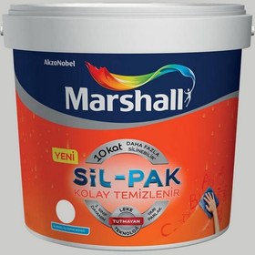 Resim Marshall Gelin Teli 15 Litre Sil-Pak Kolay Temizlenir Silinebilir Su Bazlı İç Cephe Boyası (MARSHALL.5253658) 