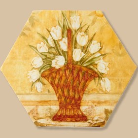 Resim Q-Art Dekoratif Petek Kanvas Tablo - Asorti 