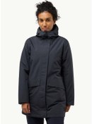 Resim Jack Wolfskin Tempelhop Su Geçirmez Kadın Mont-a60202 Antrasit 